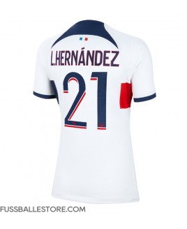 Günstige Paris Saint-Germain Lucas Hernandez #21 Auswärtstrikot Damen 2023-24 Kurzarm
